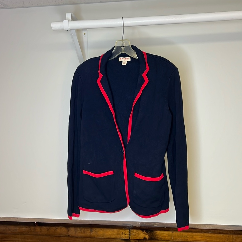 Brooks Brothers Red Fleece‎ Navy Blue & Red Sweater Blazer- Small